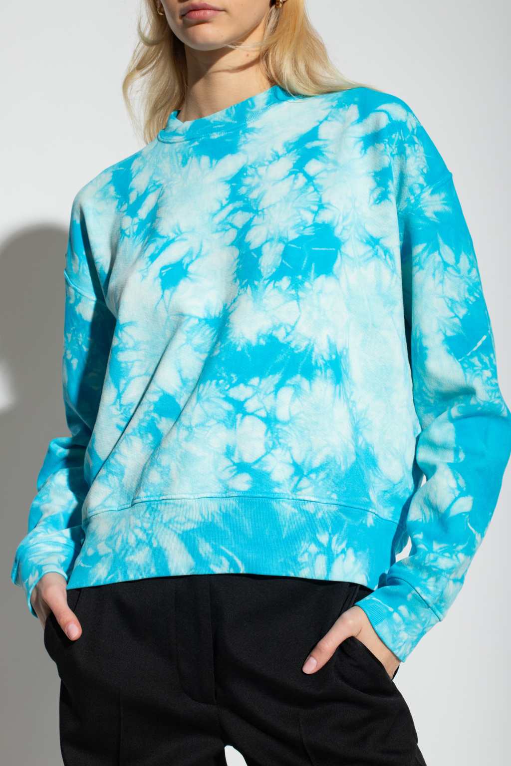 dye sweatshirt Proenza Schouler White Label Blue Tie PROENZA